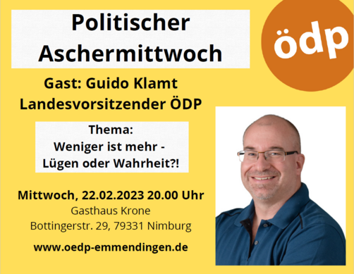 Politischer Aschermittwoch am 22.02.2023